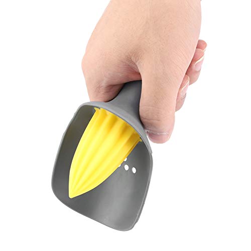 Exprimidor manual ergonómico mini exprimidor de limón para uso de mano de color naranja y verde limón resistente – apto para lavavajillas N.º 2