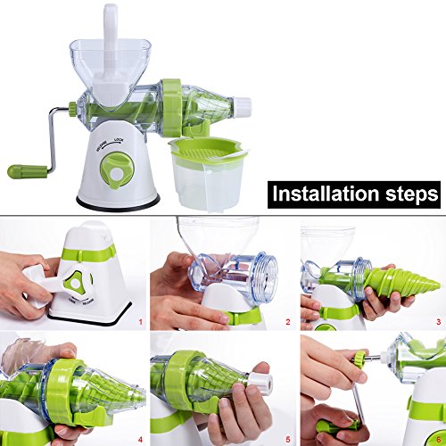 Exprimidor, Material ABS, Exprimidor Manual de Frutas Exprimidor de Limón Exprimidor de Naranja, Orange Lemon Fruits Vegetal Fresh Juicer Extractor Multifuncional 100% Healthy Natural Juice Maker
