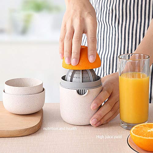 Exprimidor, multifuncional jugo de naranja limón sandía Exprimidor paja de trigo Exprimidor, manual positivo e inverso nuevo,Blue