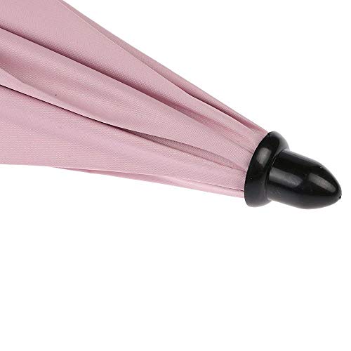 Exquisita compacta Ultraligero personalizada Bebé Cochecito for niños Cochecito Silla de paseo Sombrilla Sombrilla Sombrilla a Protector Solar - Rosa Mango de madera a prueba de lluvia de colores de s