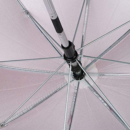 Exquisita compacta Ultraligero personalizada Bebé Cochecito for niños Cochecito Silla de paseo Sombrilla Sombrilla Sombrilla a Protector Solar - Rosa Mango de madera a prueba de lluvia de colores de s