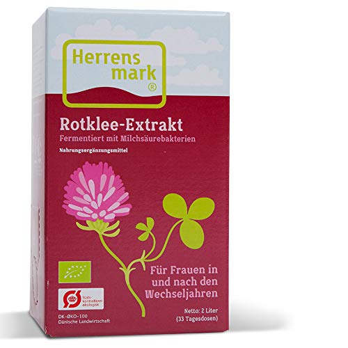 Extracto de trébol rojo fermentado, para mujeres en y después de los años de cambio, con trébol rojo, melisa, menta y salvia (2 litros)