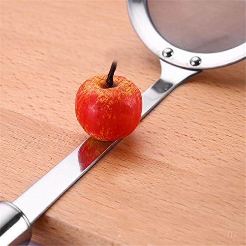 EZEELIFE - Cuchara de filtro multifunción, acero inoxidable con filtro de malla fina para alimentos fritos, herramientas de cocina, 8 cm