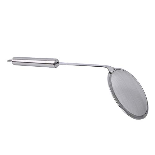 EZEELIFE - Cuchara de filtro multifunción, acero inoxidable con filtro de malla fina para alimentos fritos, herramientas de cocina, 8 cm