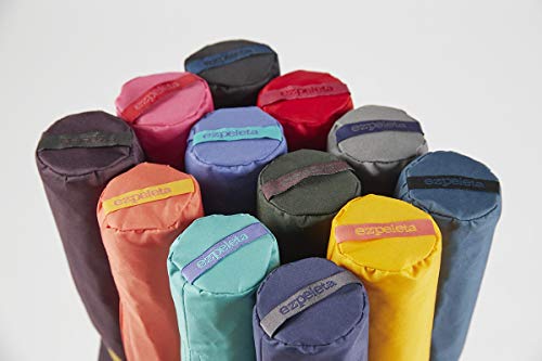 EZPELETA Paraguas Plegable antiviento de Mujer, Abre-Cierra automático con puño Recto. Tejido Liso Colores - Gris 3, 192