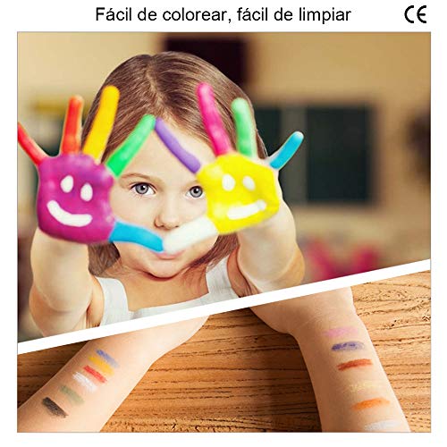 Fabur Maquillaje al Agua, 36 Piezas Set de Pintura Facial, Pinturas Cara y Corporales para niños Fiestas Halloween
