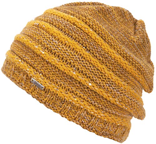 Faera Gorro de Invierno cálido Forro Polar Gorro de Invierno de Punto Gorro de Punto Hombre Mujer Talla única, Color:Mostaza