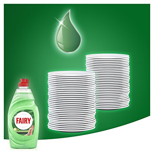 Fairy Limpieza y Cuidado Aloe Vera y Pepino Lavavajillas Líquido 500 ml con Protección de la Dermis Beneficia la Piel y Combate la Grasa