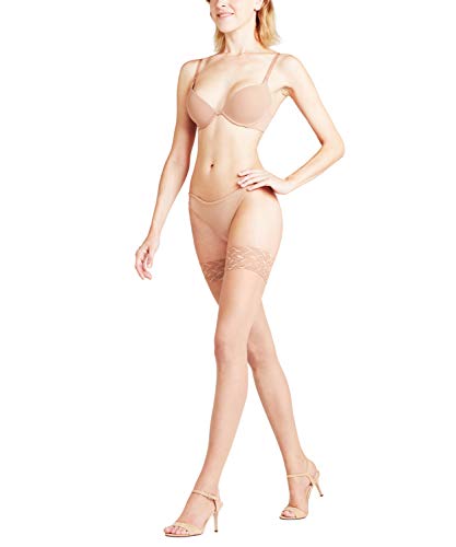 Falke Shelina Toeless 12 Denier Media Pierna, 10 DEN, Gelb (sun 4299), Alemana (Talla Fabricante: 8.5-9) para Mujer