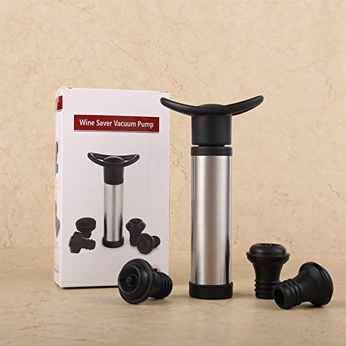 falllea Tapones para Botella de Vino al Vacio Protector para Bomba Ahorrador de la Bomba del Ahorro del Vacío Wine Saver Bomba de Vino con 6 Tapones de Botella
