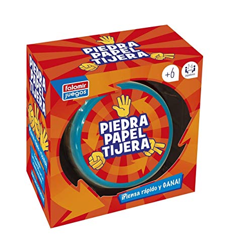 Falomir Piedra, Papel o Tijera. Juego de Mesa. Cartas, Multicolor (1)