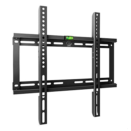 Famgizmo Soporte para TV Pared de Televisor 22-55 Pulgadas (55-140cm) de Pantalla Plana(LED LCD Plasma 4K 3D), Máx Vesa 400x400mm, hasta 50kg(110lbs), Negro, con Nivel de Burbuja