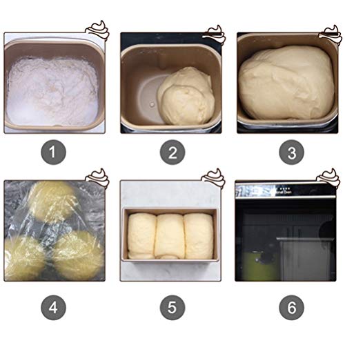 Fangteke Molde para Pan con Tapa Molde para Pastel Rectangular Antiadherente Molde para Hacer Pan Tostado Herramientas para Hornear
