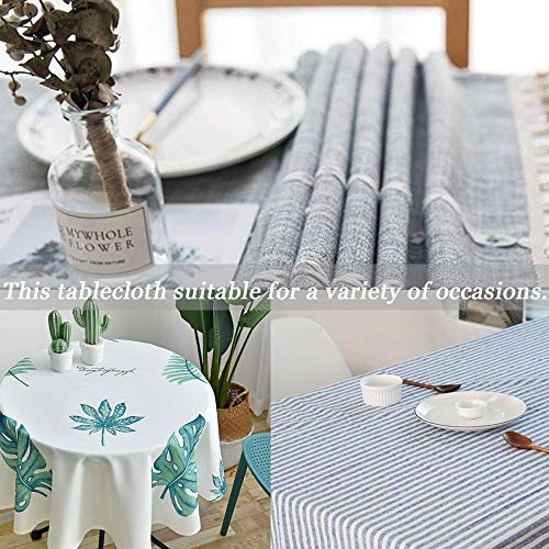 Fansu Manteles de Mesa Rectangular para Decorar, Impermeable Antimanchas Comedor Cuadrada Fruta Tropical de Impresión Manteles para Cocina/Cena/Picnic Decoración (90x90cm,Verde Aguacate)