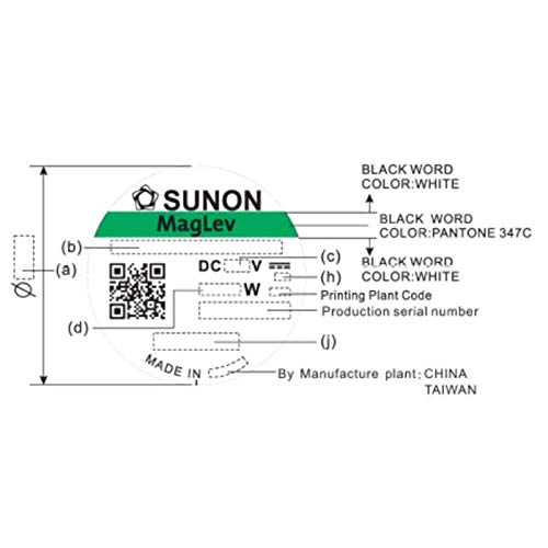Fan/Ventilador 24V 0,8W 40x40x20mm 13m³/h 21dBA ; Sunon EB40202S2-999