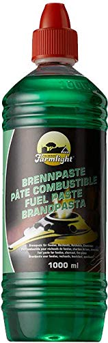 Farmlight 6 litros (6 x 1 L) Pasta de combustión Gel Pasta de Encendido Gel de Chimenea Fondue bioetanol para Mesa Fuego de Mesa Mesa Chimenea Super Ayuda de Encendido