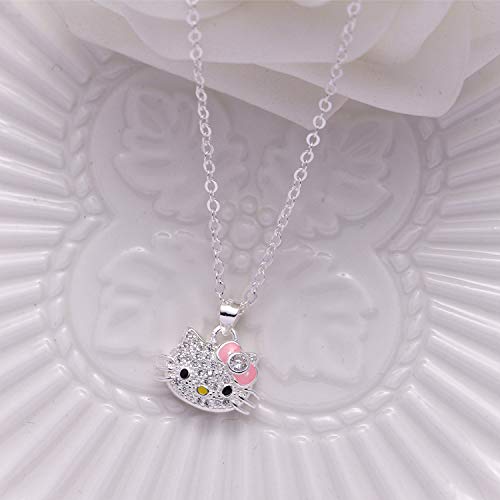 Fashion lady Hello Kitty princesa collar simple encanto retro