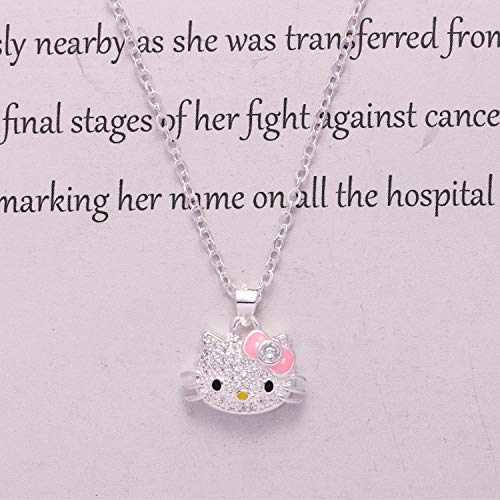 Fashion lady Hello Kitty princesa collar simple encanto retro