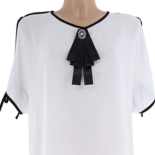 FASHIONGEN - Broche, corbata de mujer, DIOTIME - Negro