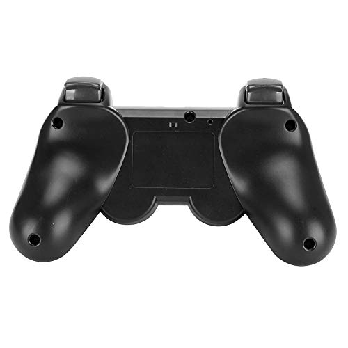 FastUU Gamepad inalámbrico Bluetooth, Gamepad de estabilización de señal de Mango de Juego Funcional Inteligente con Sensor de aceleración Tridimensional para PS3(Negro)