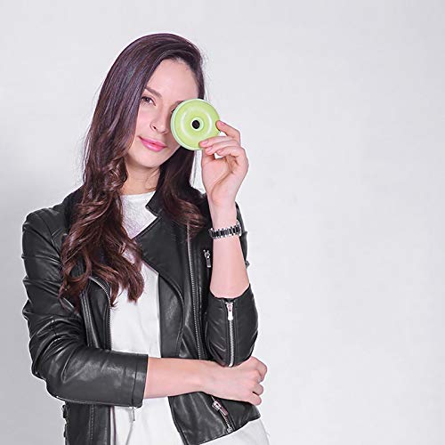 Fauge Purificador de Aire Hogar Donut EléCtrico Refrigerador PortáTil para Coche Generador de Ozono (Verde)