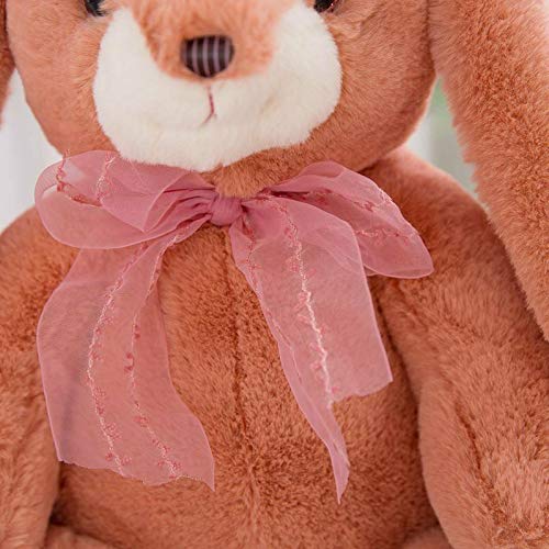 FCS Juguete de Peluche 51 norme Rosa Oreja Larga Conejo Almohada Gigante Oso Marrón Peluche Relleno Suave Regalo