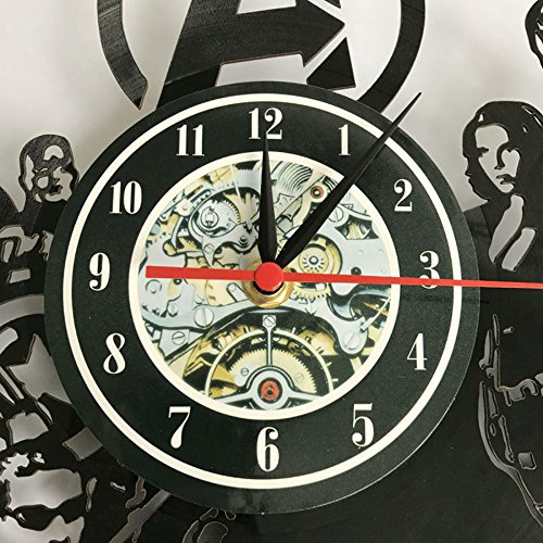 FDGFDG Reloj de Pared de Disco de Vinilo Diseño Moderno Relojes de Veneno de carnicería Creativa Reloj de Pared Decoración para el hogar Regalo silencioso para su Novio