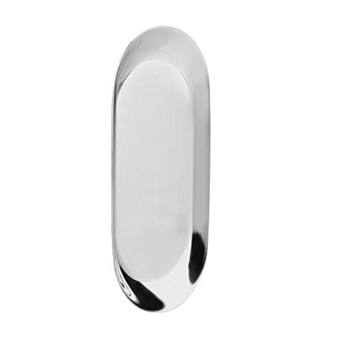 Fdit - Bandeja de almacenamiento de estilo nórdico para cosméticos, joyas y pasteles (acero inoxidable) Silver L