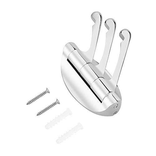 Fdit Dormitorio Baño Gancho Giratorio Tres Brazos Capa Sombrero Ganchos Montaje en Pared Rail Bata Cocina Moderno Hotel Hardware Utensilios Utilidad Gancho Perchero Rack Rack Rack Rack Rack Rack Rack