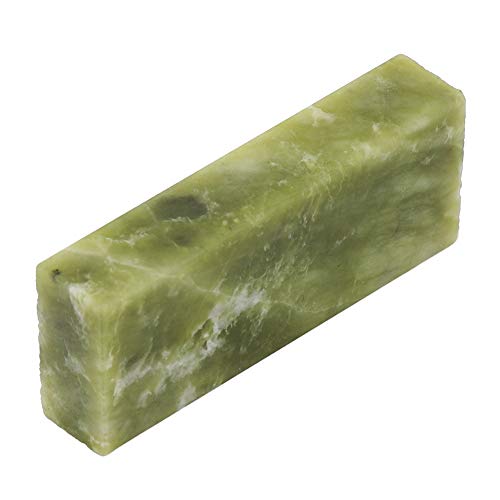 Fdit Grano Afilador Piedra Natural Esmeralda Piedra Tamaño Pequeño Pulido Piedra de Afilar Piedra de 2 Lados #10000(Verde)