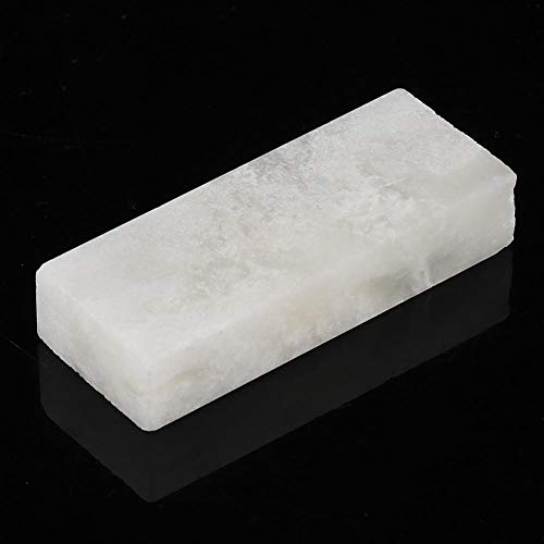 Fdit Socialme-EU Grano Afilador Piedra Natural Esmeralda Piedra Tamaño Pequeño Pulido Piedra de Afilar Piedra de 2 Lados #10000(Blanco)