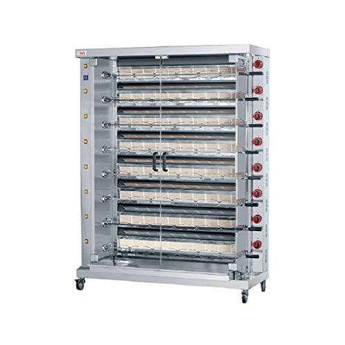 Féca - Asador profesional (28/32 a 56/64 pollos, 8 pines)