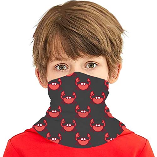 Fedso - Pasamontañas unisex con diseño de cangrejos rojos, reutilizables, resistentes al viento, antipolvo, bandanas para la boca, acampada, motocicleta, polainas para adolescentes