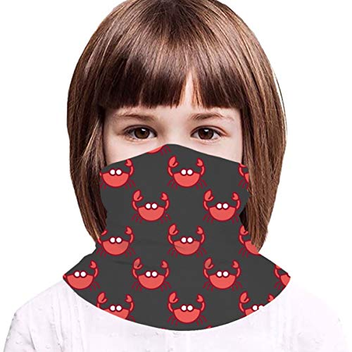 Fedso - Pasamontañas unisex con diseño de cangrejos rojos, reutilizables, resistentes al viento, antipolvo, bandanas para la boca, acampada, motocicleta, polainas para adolescentes
