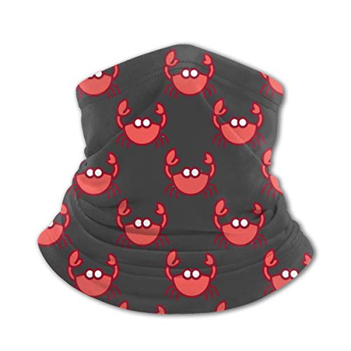 Fedso - Pasamontañas unisex con diseño de cangrejos rojos, reutilizables, resistentes al viento, antipolvo, bandanas para la boca, acampada, motocicleta, polainas para adolescentes