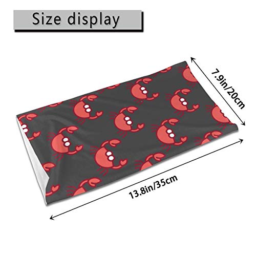 Fedso - Pasamontañas unisex con diseño de cangrejos rojos, reutilizables, resistentes al viento, antipolvo, bandanas para la boca, acampada, motocicleta, polainas para adolescentes