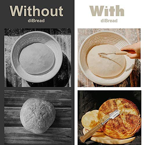 Feeilty Pan Panadería Cortador Roza Herramienta Masa Fabricación Afeitadora Mango Madera Fuente de Horno