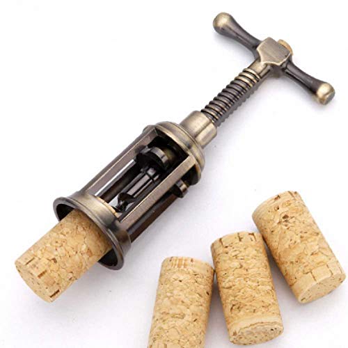 Feixiangge sacacorchos retro abridor de botellas de vino aleación de zinc sacacorchos en forma de T barra rotativa extractor de corcho removedor de champán abridor de vino herramienta