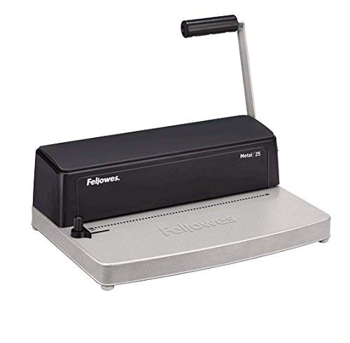 Fellowes Metal 25 - Encuadernadora manual de espiral metálico, uso ocasional
