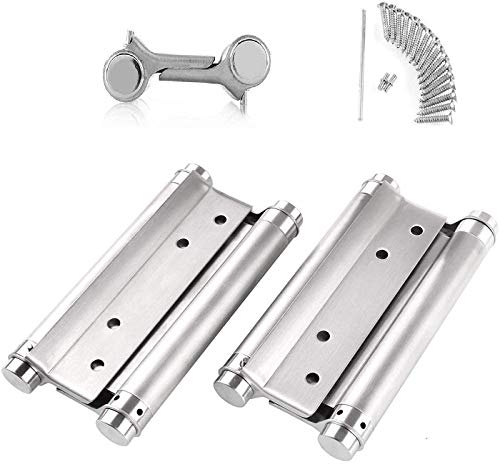 FEMOR 2 pcs Bisagras, de Acero Inoxidable, 75 mm , Conectores Plegables de Muebles, Para Puertas, el Hogar Gabinete, la Puerta del Armario etc (con Tornillos)