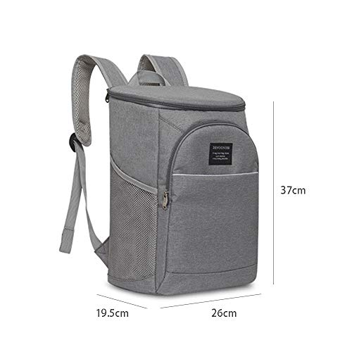 FengHui 18L refrigerador aislado caja de almuerzo del bolso del almuerzo grande enfriador mochila bolsa Azul, valor: Azul