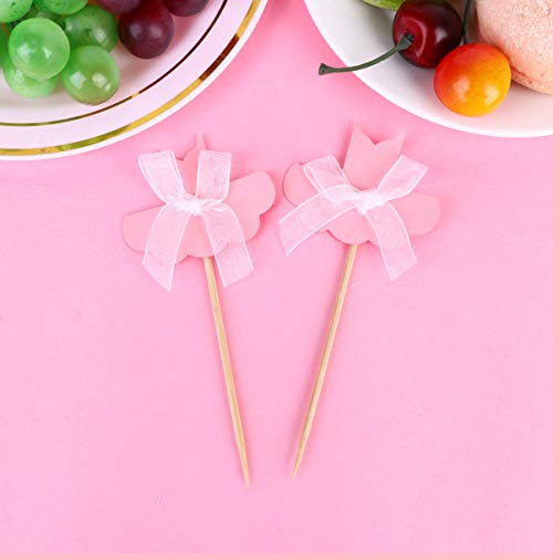 FENICAL Torta Topper Ropa de Ballet Suministros de Fiesta de Papel Inserto de La Torta Selecciones de La Magdalena Topper de La Torta para Decoración Fiesta de Cumpleaños