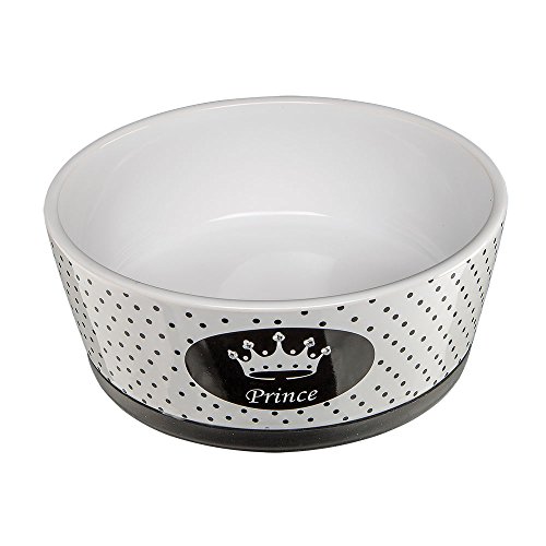 Ferplast Alya - Cuenco de cerámica para Gatos y Perros, 18,2 x 7,2 cm, 1,1 litros