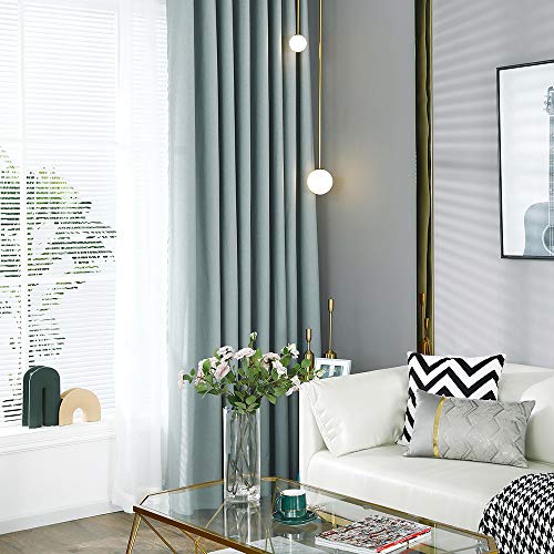 Festnight - Cortinas semiopacas con 2 paneles, cortinas modernas para dormitorio, con ojal, para salón, dormitorio, niños, café/hoteles, lavable a máquina