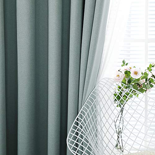 Festnight - Cortinas semiopacas con 2 paneles, cortinas modernas para dormitorio, con ojal, para salón, dormitorio, niños, café/hoteles, lavable a máquina