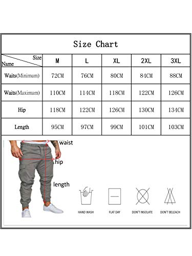 FGFD Pantalones de Hombre Jogger Deportivos Pantalón Cargo Casuales Chino de Algodón Pants Sueltos Ocasionales (Negro, XXL)