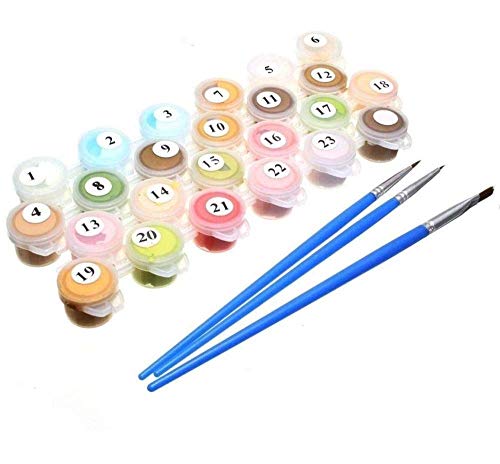 FHGFB DIY「Chef de Cafe」Pintura por números Adultos Pintura al óleo Lienzo Pared hogar Sala de Estar Dormitorio Oficina decoración Regalo Sin Marco -40x50cm