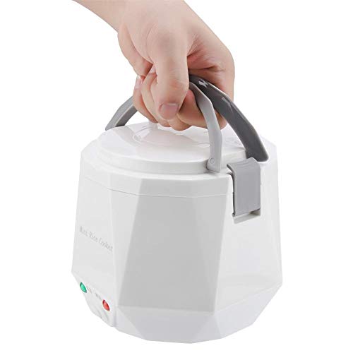 Fiambrera eléctrica multifuncional portátil de 1.6 L Ollas eléctricas con olla interna antiadherente para uso en camiones, 24V 140W(White)