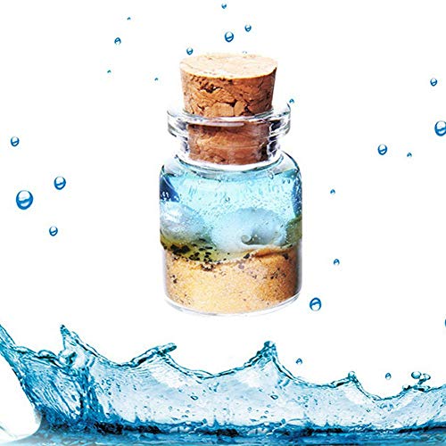 Fiesta Cotigo- 24 Piezas Frascos con Tapones de Corcho, Pequeña Tarros de Vidrio,Bote de Cristal para Aromas,Especias,Boda,comunión,Mensaje,Recuerdo de Fiesta(47mm x 70mm,80ml)