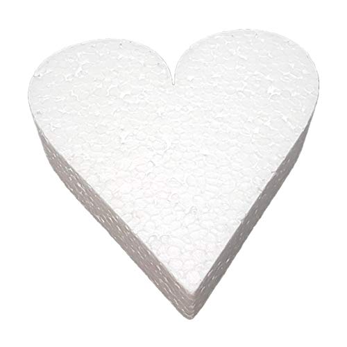 Figura con Forma de corazón de 20Cm en EPS sin Pintar para Decoraciones